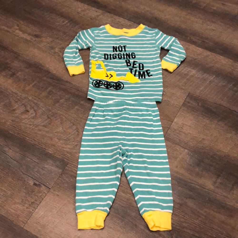 “Not Digging Bed Time” Pajamas - 12M